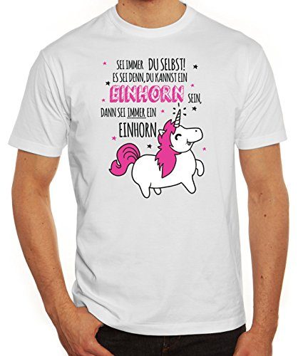 Unicorn-Herren-T-Shirt-mit-Sei-immer-ein-Einhorn-Motiv-von-ShirtStreet-0-432x500 